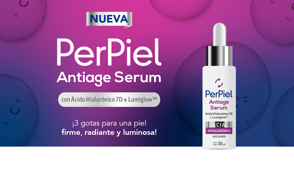 PERPIEL ANTIAGE SERUM, cuidando el rostro del paso del tiempo